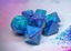 Polyhedral 7-Dice Set CHX26463 - Gemini Blue-Blue/Light Blue Luminary
